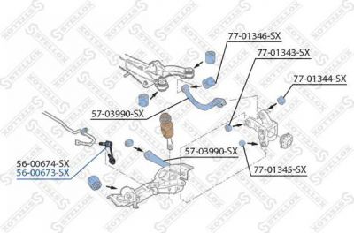 Stellox 56-00673-SX тяга / стойка, стабилизатор на ALFA ROMEO SPIDER (939_, 939)