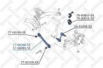Stellox 57-00098-SX рычаг независимой подвески колеса, подвеска колеса на VW PASSAT Variant (3C5)