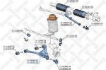 Stellox 57-03663-SX рычаг независимой подвески колеса, подвеска колеса на AUDI 80 Avant (8C, B4)