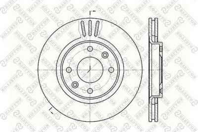 Stellox 6020-1929V-SX тормозной диск на PEUGEOT 208