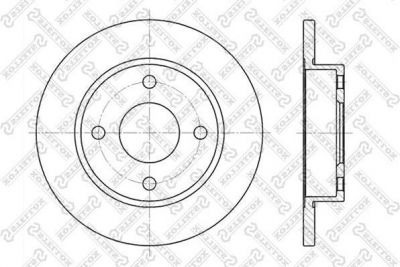 Stellox 6020-2543-SX тормозной диск на FORD KA (RB_)