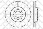 Stellox 6020-2614V-SX тормозной диск на HONDA CIVIC VII седан (ES)