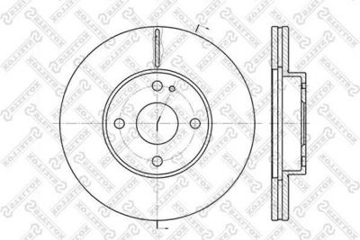Stellox 6020-3230V-SX тормозной диск на MAZDA 323 S IV (BG)