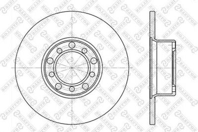 Stellox 6020-3304-SX тормозной диск на MERCEDES-BENZ седан (W123)