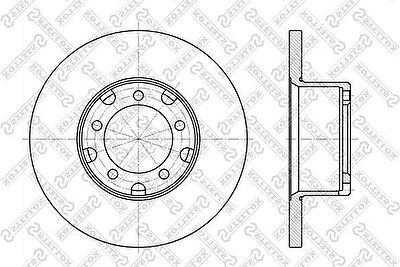 Stellox 6020-3311-SX тормозной диск на MERCEDES-BENZ T1 фургон (602)
