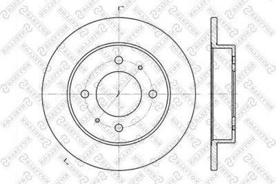 Stellox 6020-3406-SX тормозной диск на HYUNDAI LANTRA I (J-1)