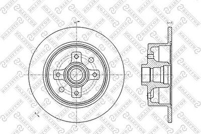 Stellox 6020-3616-SX тормозной диск на OPEL VECTRA A (86_, 87_)
