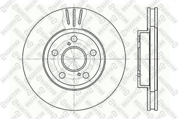Stellox 6020-4539V-SX тормозной диск на TOYOTA CARINA E Sportswagon (_T19_)