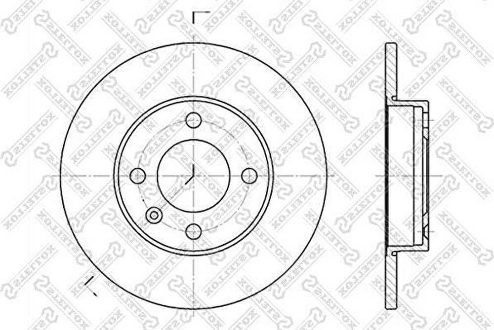 Stellox 6020-4704-SX тормозной диск на SEAT IBIZA II (6K1)