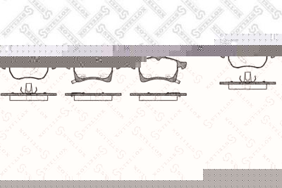 Stellox 694 002BL-SX комплект тормозных колодок, дисковый тормоз на OPEL ASTRA G универсал (F35_)