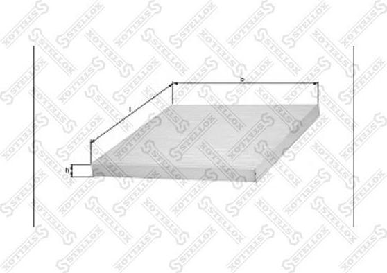 Stellox 71-10001-SX фильтр, воздух во внутренном пространстве на AUDI A6 Avant (4B5, C5)