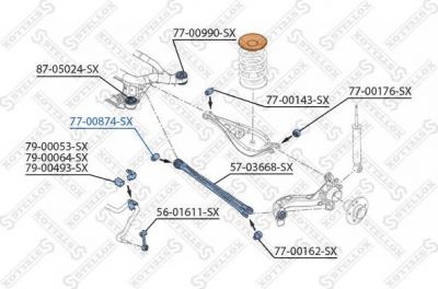 Stellox 77-00874-SX подвеска, рычаг независимой подвески колеса на 3 (E36)