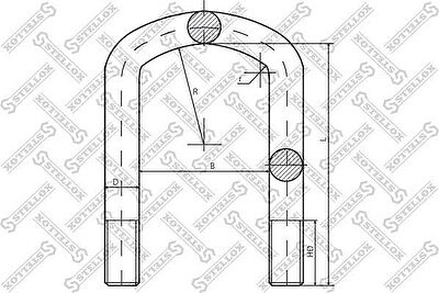 Stellox 84-64266-SX стремянка рессоры на MERCEDES-BENZ T2/LN1 фургон/универсал