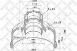 Stellox 85-00163-SX тормозной барабан на MERCEDES-BENZ LK/LN2