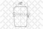 Stellox 90-07270-SX кожух пневматической рессоры на DAF F 2500