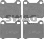 SWAG 10 91 6156 комплект тормозных колодок, дисковый тормоз на MERCEDES-BENZ 190 (W201)