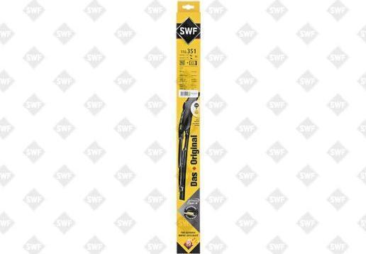 SWF 116 351 Щетка стеклоочистителя L+R VW G4 AD A3 +спойлер 530mm+475mm (1J0998003)