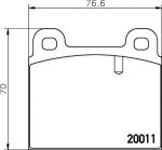 Textar 2001107 комплект тормозных колодок, дисковый тормоз на PORSCHE 911 кабрио