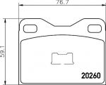 Textar 2026001 комплект тормозных колодок, дисковый тормоз на TALBOT 1307-1510