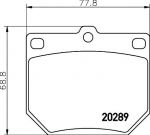 Textar 2028902 комплект тормозных колодок, дисковый тормоз на TOYOTA CRESSIDA седан (RX3_)
