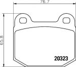Textar 2032303 комплект тормозных колодок, дисковый тормоз на OPEL MANTA B CC (53_, 55_)