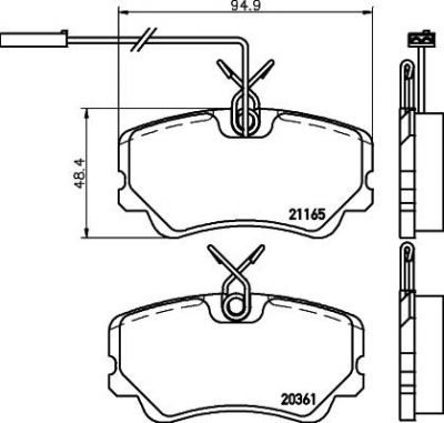 Textar 2036101 комплект тормозных колодок, дисковый тормоз на ALFA ROMEO 33 (905)