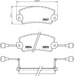 Textar 2042103 комплект тормозных колодок, дисковый тормоз на TALBOT 1307-1510