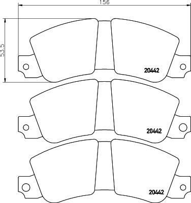 Textar 2044201 комплект тормозных колодок, дисковый тормоз на RENAULT TRAFIC фургон (TXX)