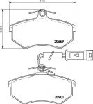 TEXTAR Колодки торм пер AUDI А80/VOLKSWAGEN 87-97 (8A0698151B, 2066922)