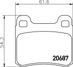 TEXTAR Колодки торм.зад. MB W124, W201, W202 (2068701)