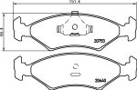 Textar 2075303 комплект тормозных колодок, дисковый тормоз на FORD ESCORT III (GAA)