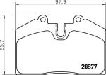 Textar 2087702 комплект тормозных колодок, дисковый тормоз на PORSCHE 911 кабрио (993)