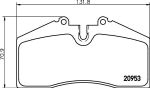Textar 2095302 комплект тормозных колодок, дисковый тормоз на PORSCHE 911 кабрио (993)