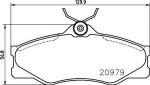 Textar 2097904 комплект тормозных колодок, дисковый тормоз на VW TRANSPORTER III фургон