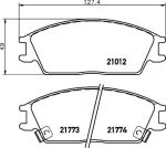TEXTAR Колодки передние HYUNDAI ACCENT 1.3 1.5 1.6 00-> GETZ 1.1 1.3 1.6 (5810122A00, 2101202)