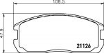 Textar 2112601 комплект тормозных колодок, дисковый тормоз на MITSUBISHI LANCER IV (C6_A, C7_A)