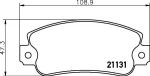 Textar 2113102 комплект тормозных колодок, дисковый тормоз на ALFA ROMEO ARNA (920)