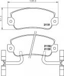 Textar 2113103 комплект тормозных колодок, дисковый тормоз на ALFA ROMEO ARNA (920)