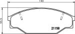 Textar 2115801 комплект тормозных колодок, дисковый тормоз на TOYOTA HILUX II пикап (LN8_, RN5_, LN6_, YN6_, YN5_, LN5_, RN6_)