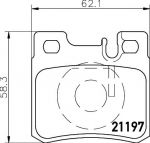 TEXTAR Колодки торм.зад. MB W124, W201, W202, W210 (2119701)