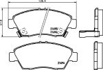 TEXTAR Колодки передние HONDA Civic (2169401)