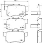 TEXTAR Колодки задние HONDA ACCORD/CIVIC/CR-V -06 (43022S5AJ00, 2171901)