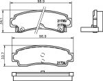 Textar 2173401 комплект тормозных колодок, дисковый тормоз на NISSAN SUNNY III Liftback (N14)