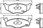 TEXTAR VAG ТОРМОЗНЫЕ КОЛОДКИ ПЕРЕДН G3 VENTO (GDB1306, 2186601)