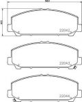 Textar 2204201 комплект тормозных колодок, дисковый тормоз на INFINITI QX56