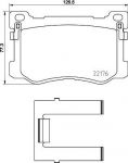 Textar 2217601 комплект тормозных колодок, дисковый тормоз на HYUNDAI GENESIS купе