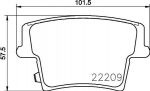 Textar 2220901 комплект тормозных колодок, дисковый тормоз на DODGE CHARGER