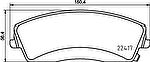Textar 2241701 комплект тормозных колодок, дисковый тормоз на DODGE CHARGER