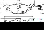 Textar 2306302 комплект тормозных колодок, дисковый тормоз на OPEL ASTRA G универсал (F35_)