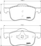 Textar 2307381 комплект тормозных колодок, дисковый тормоз на VOLVO S80 I (TS, XY)